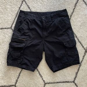 Black Cargo Shorts